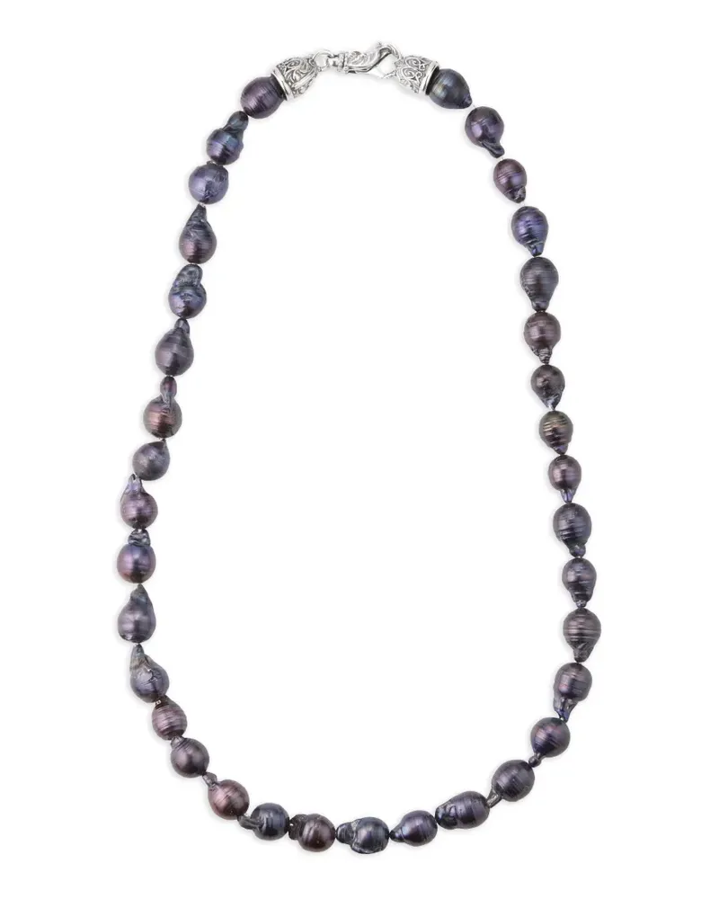 Emanuele Bicocchi baroque pearl necklace - Schwarz Schwarz