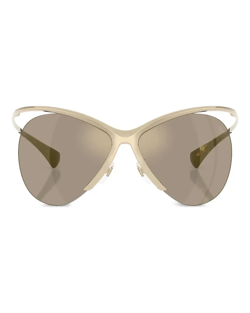 Burberry Sonnenbrille mit Butterfly-Gestell - Gold Gold