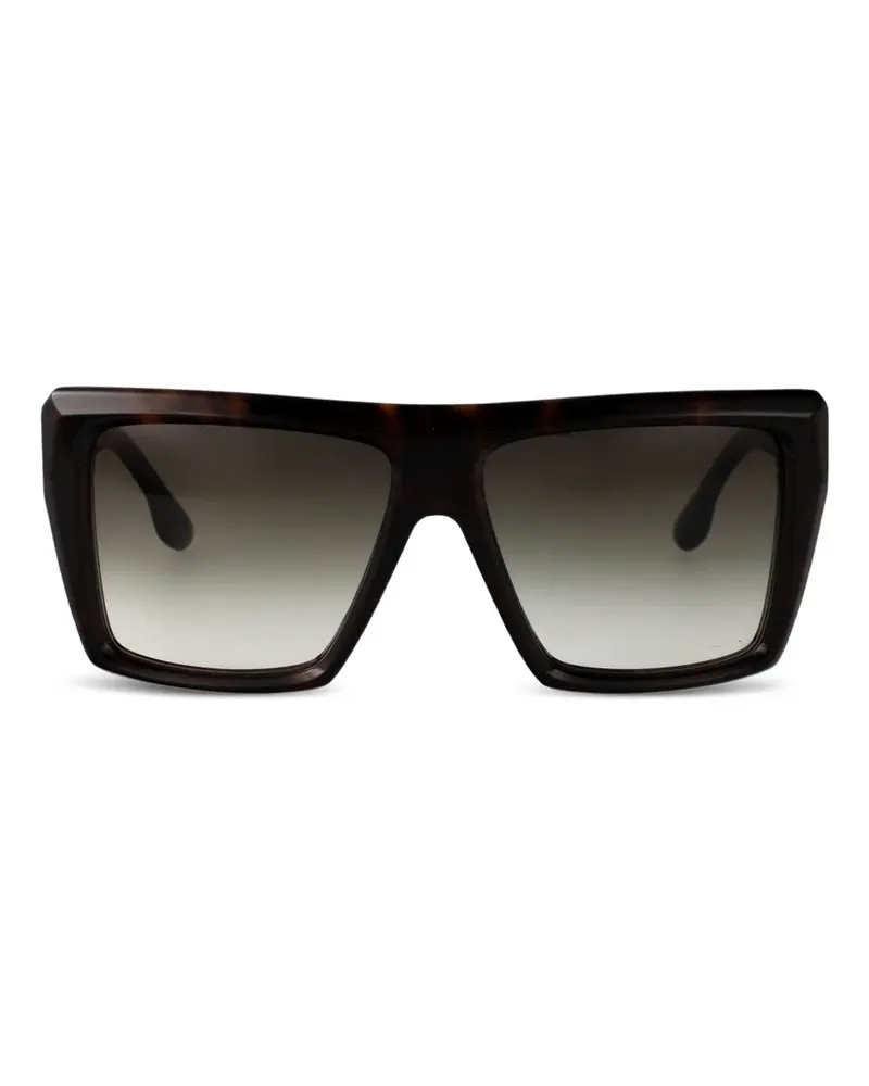Victoria Beckham Sonnenbrille mit geometrischem Gestell - Braun Braun