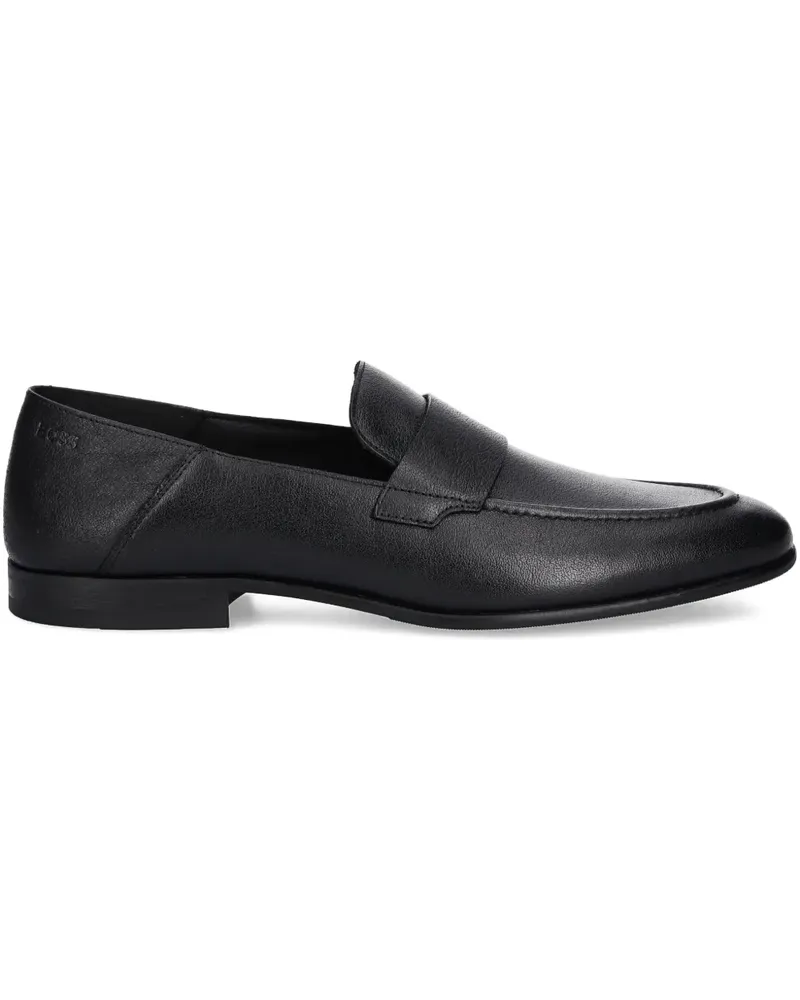 HUGO BOSS Penny-Loafer aus Leder - Schwarz Schwarz