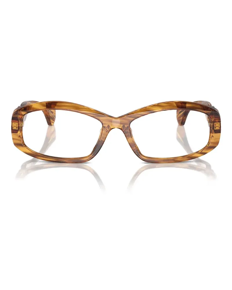 Alain Mikli Brille mit geometrischem Gestell - Braun Braun