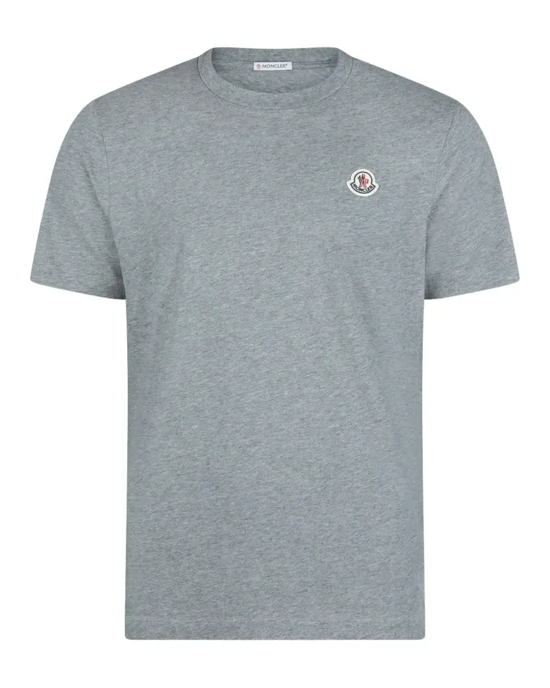 Moncler logo-patch T-shirt - Grau Grau