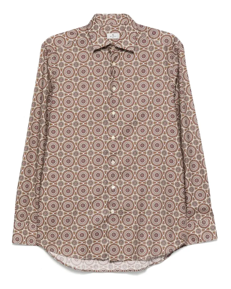 Etro Hemd mit grafischem Print - Braun Braun