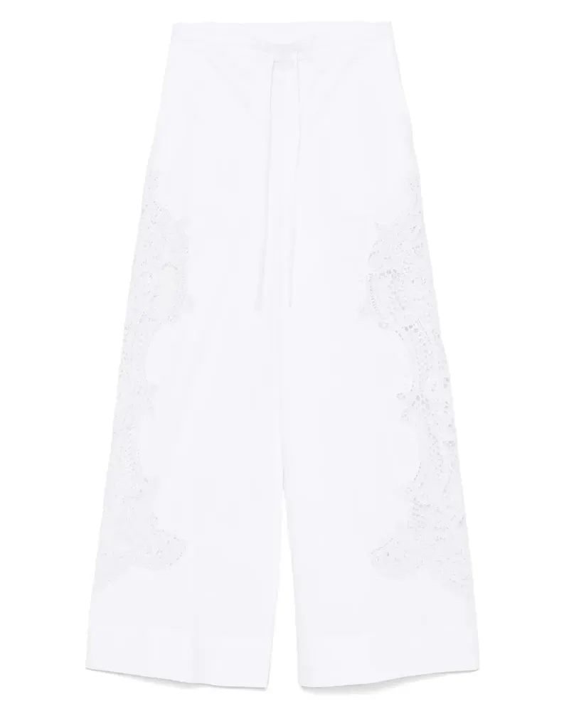 Essentiel Hose mit Spitzendetail - Weiß Weiß