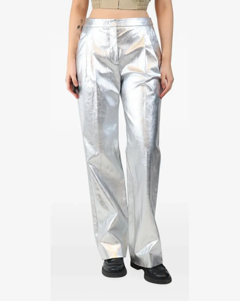 The Garment metallic trousers - Silber Silber