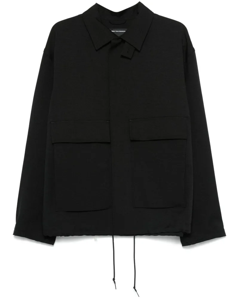 Y-3 Sport Uniform Patch Coach Jacke - Schwarz Schwarz