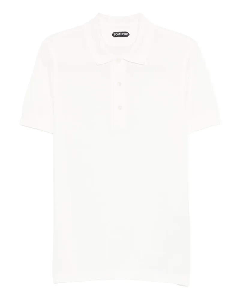 Tom Ford Poloshirt mit kurzen Ärmeln - Weiß Weiß