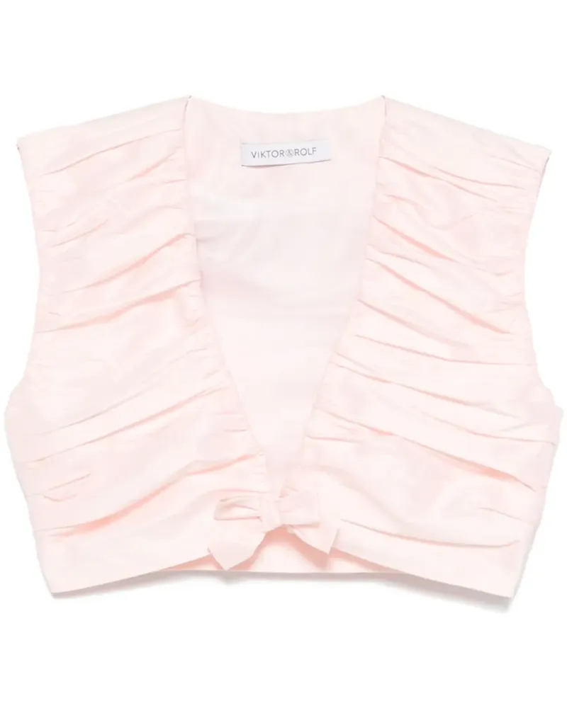 Viktor & Rolf Plissiertes Cropped-Oberteil - Rosa Rosa