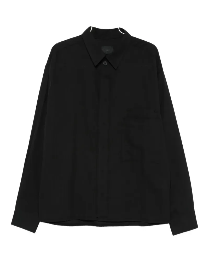FREI-MUT Saltby textured long-sleeve shirt - Schwarz Schwarz