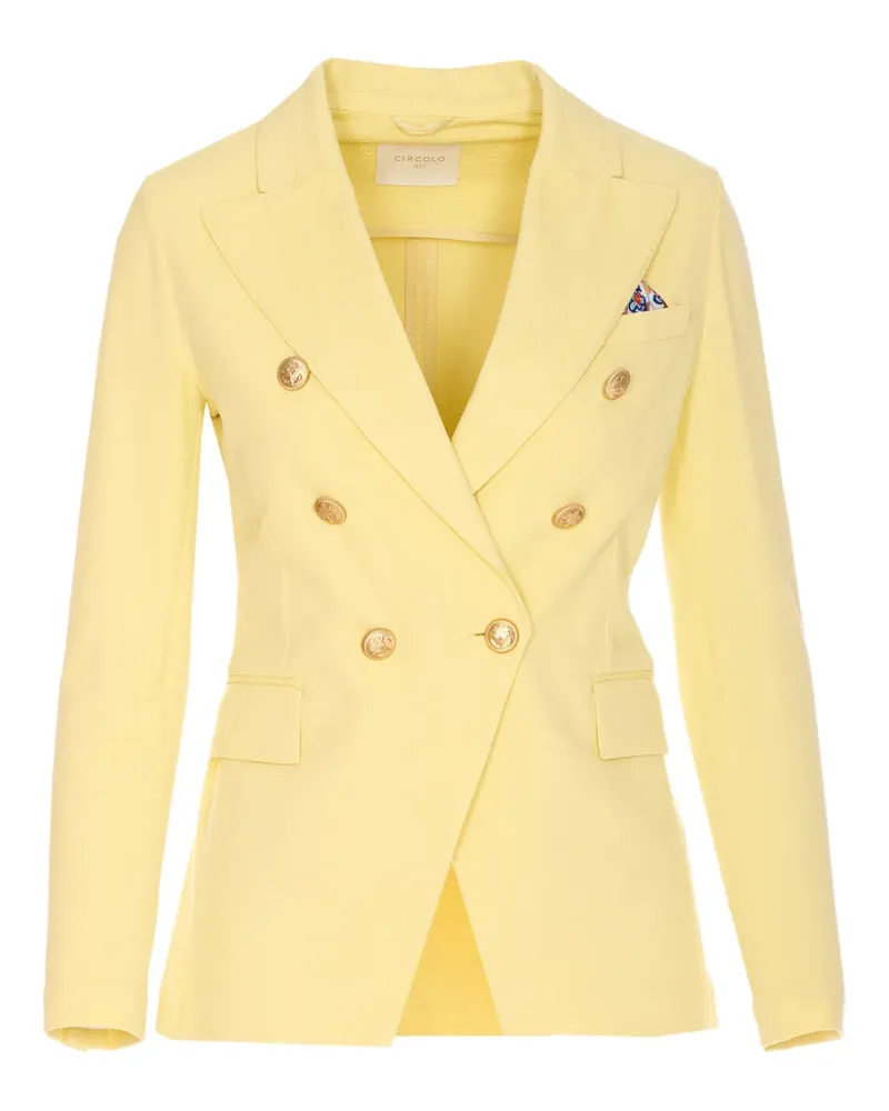 CIRCOLO 1901 Doppelreihiger Blazer - Gelb Gelb