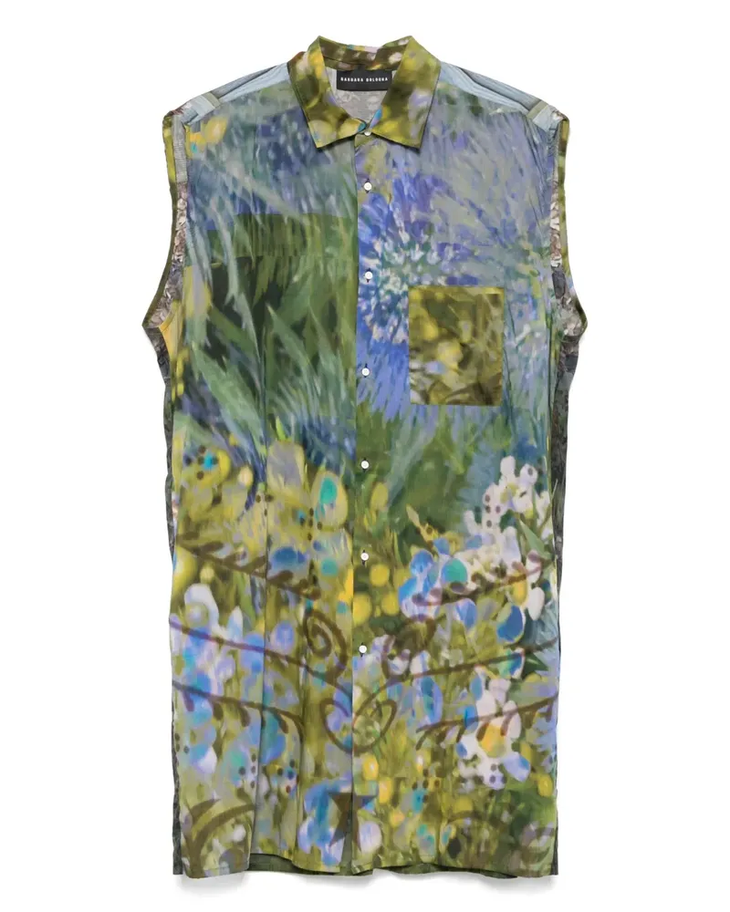Barbara Bologna Midikleid mit Print - Blau Blau