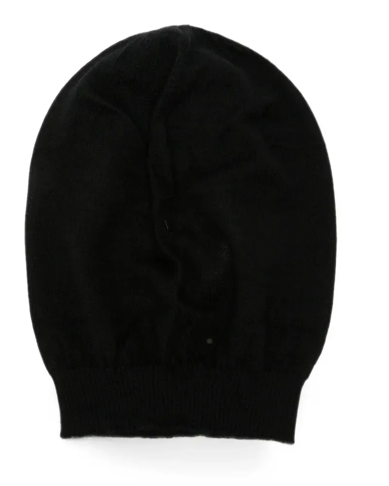 Rick Owens fine-knit beanie hat - Schwarz Schwarz