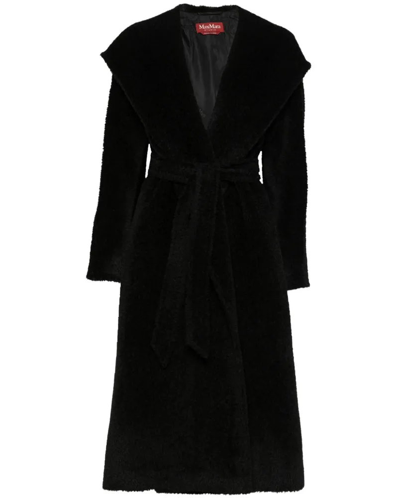 Max Mara Borel Mantel - Schwarz Schwarz