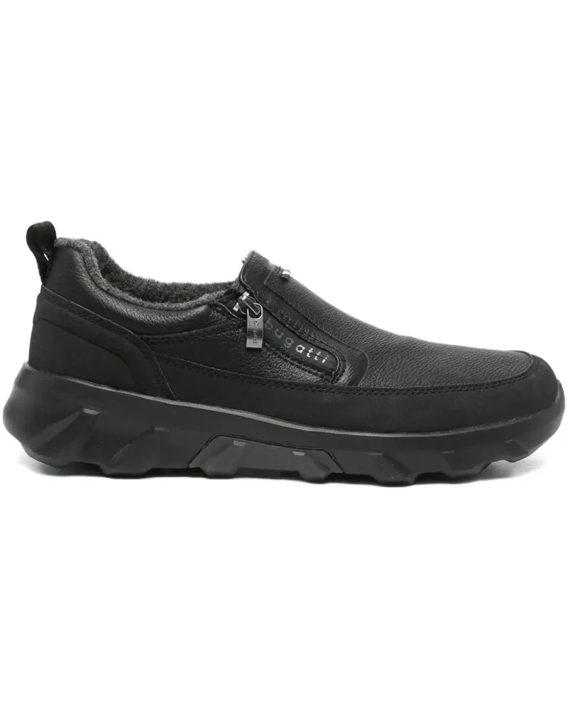 Bugatti Sneakers mit Reißverschluss - Schwarz Schwarz