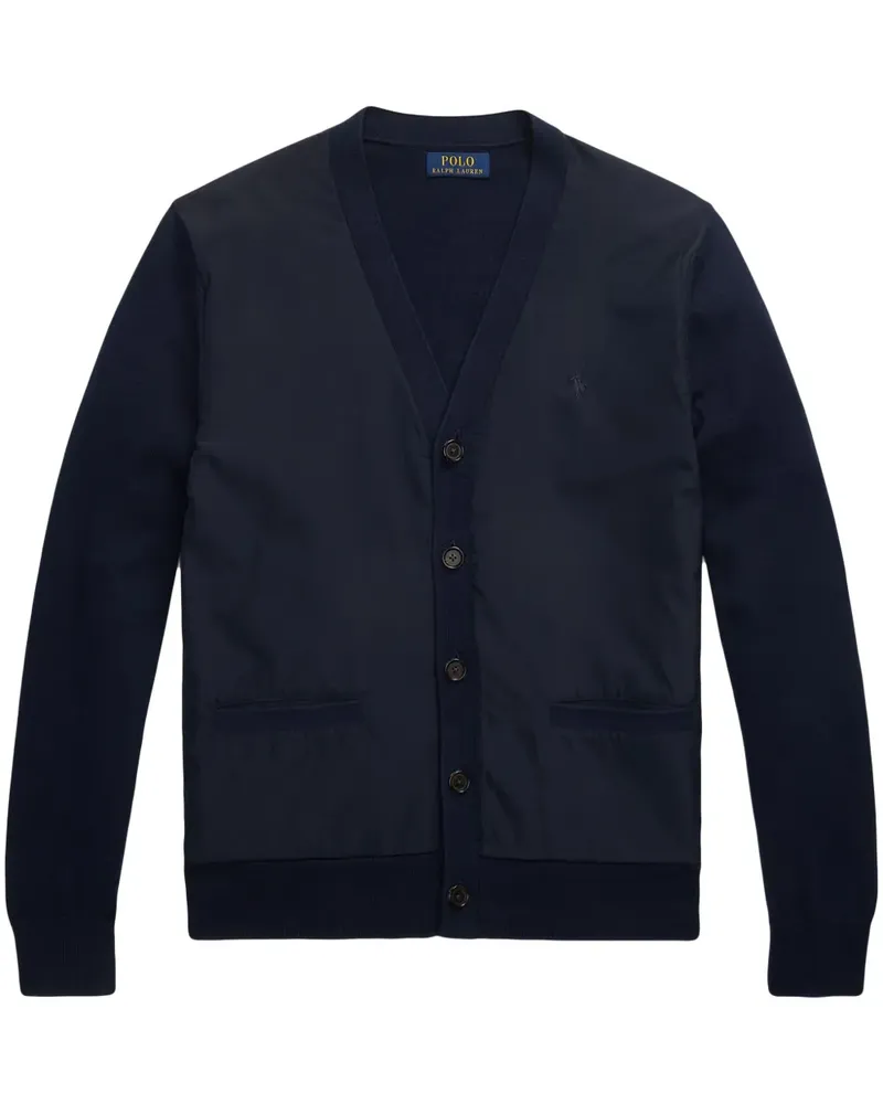Ralph Lauren Cardigan mit Kontrasteinsätzen - Blau Blau