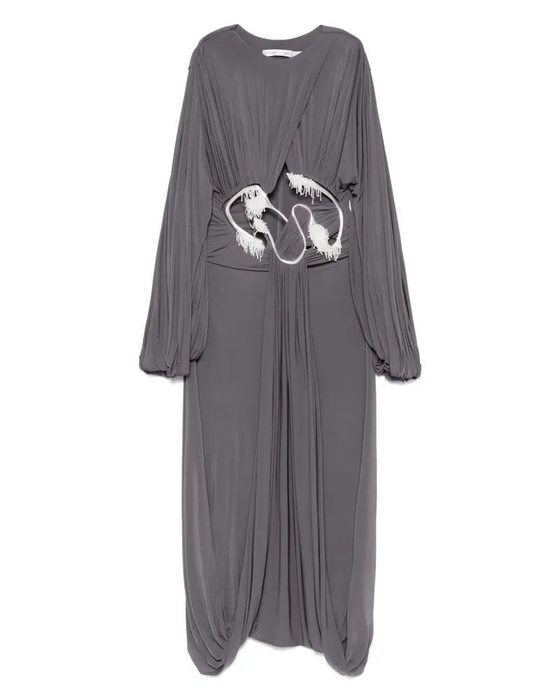 Christopher Esber Sculptured Torso Maxikleid - Grau Grau