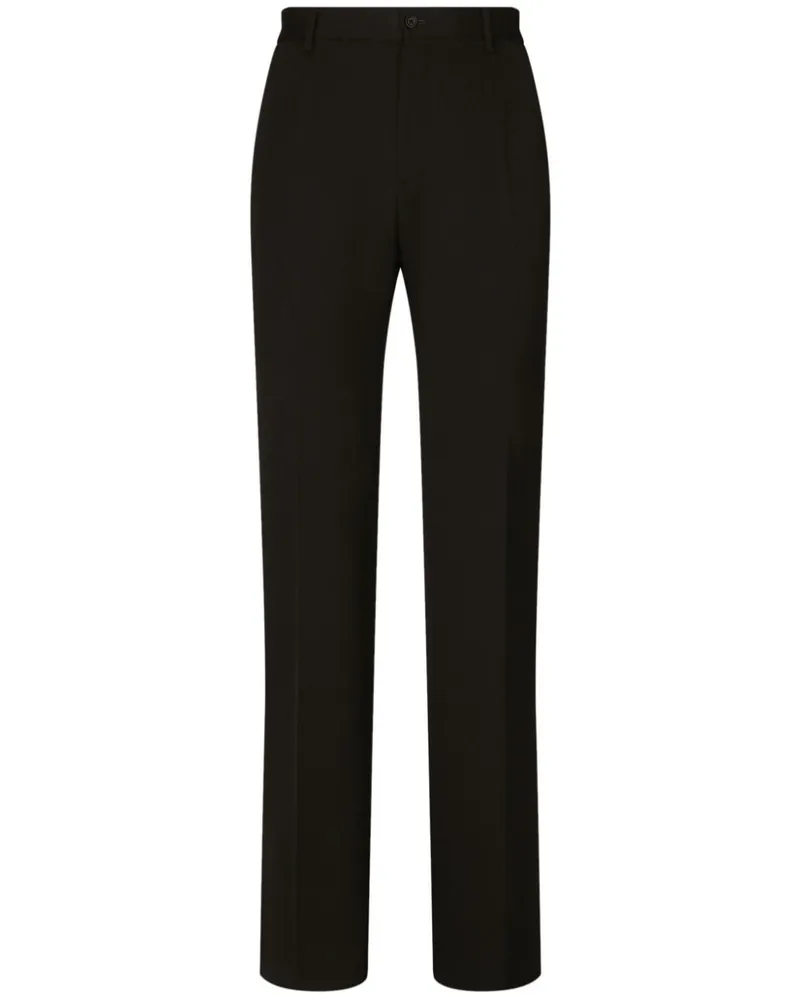 Dolce & Gabbana Hose mit Bügelfalten - Schwarz Schwarz
