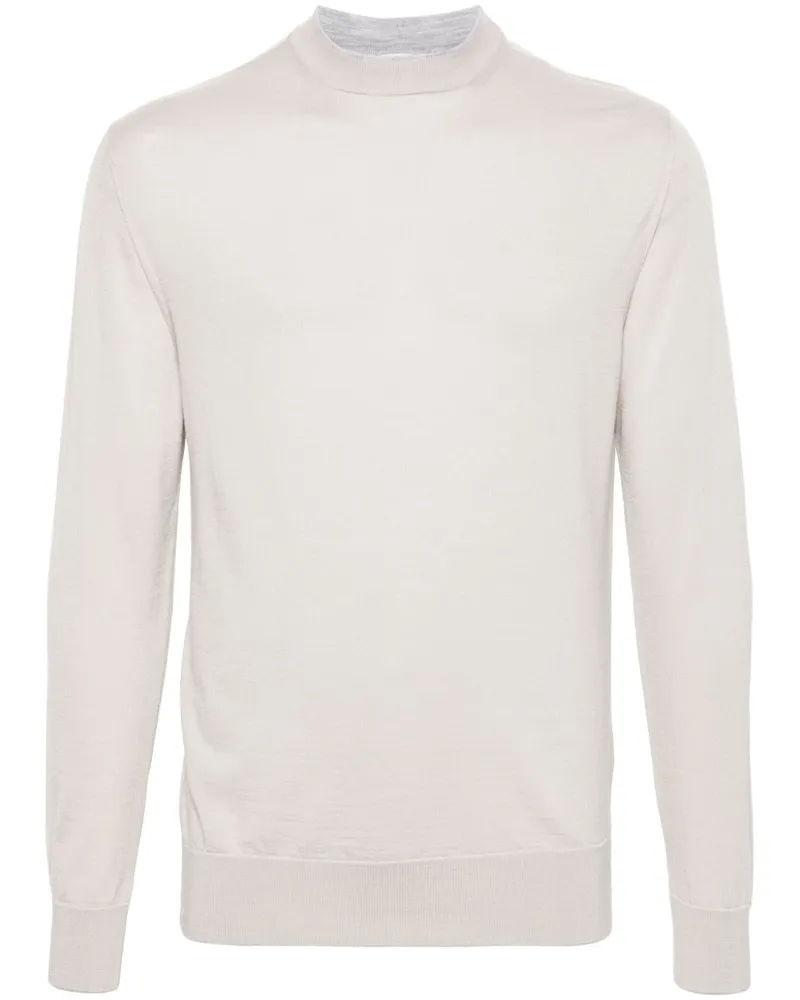 Eleventy Pullover mit Rundhalsausschnitt - Nude Nude
