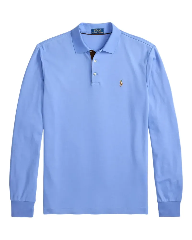 Ralph Lauren Poloshirt mit langen Ärmeln - Blau Blau