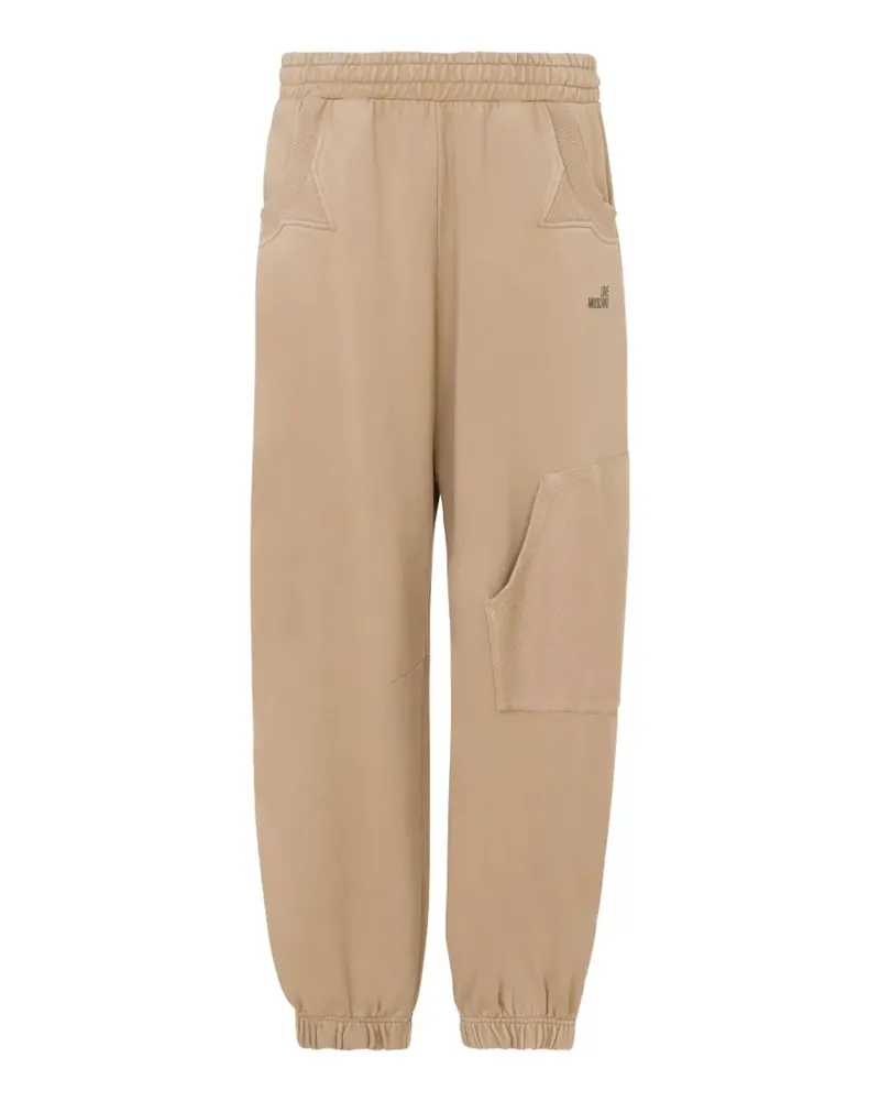 Moschino Jogginghose mit Logo-Print - Braun Braun