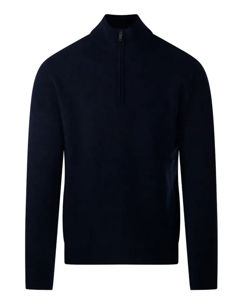 Roberto Collina Pullover mit kurzem Reißverschluss - Blau Blau