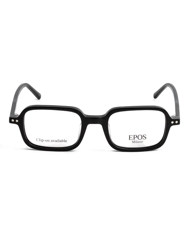 EPOS ANG clip-on square-frame glasses - Schwarz Schwarz