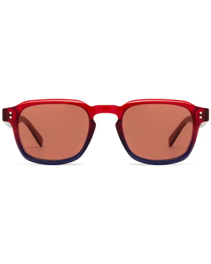 RETROSUPERFUTURE Sonnenbrille mit eckigem Gestell - Rot Rot