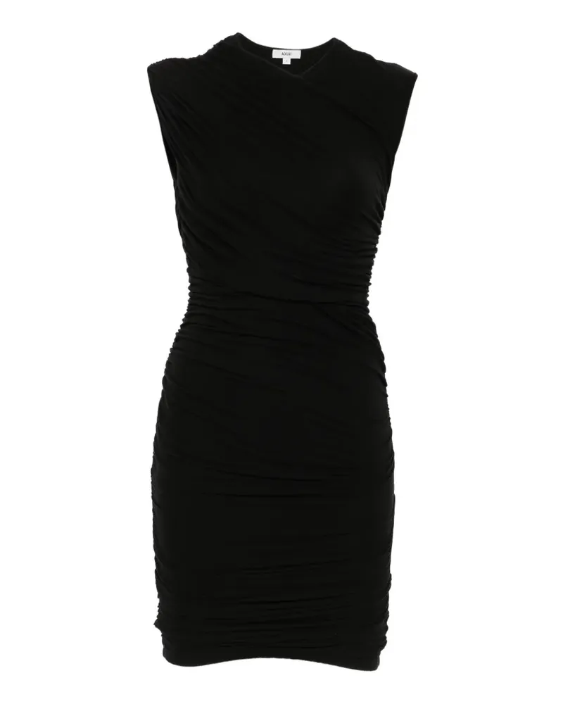 AGOLDE Ärmelloses Ester Minikleid mit Raffungen - Schwarz Schwarz