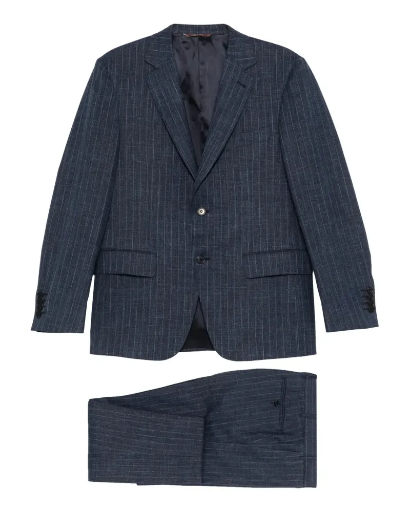 Canali pinstripe two-piece suit - Blau Blau