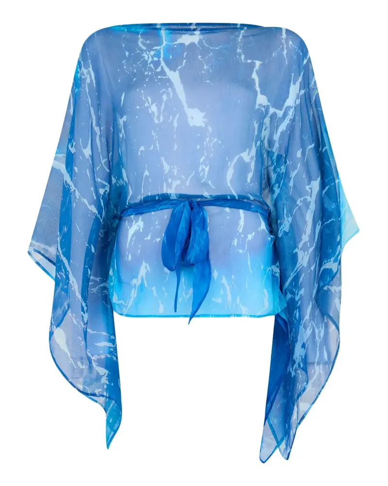 Roberto Cavalli Bluse aus Seide - Blau Blau