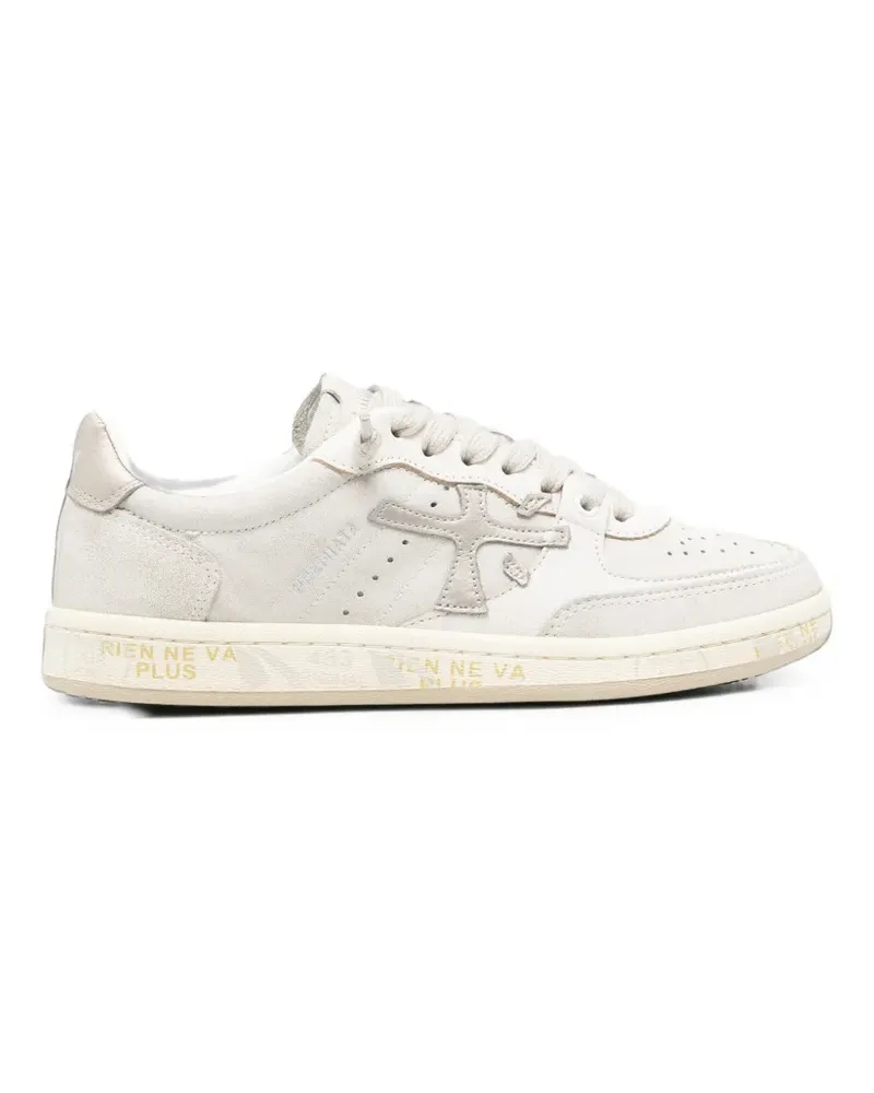 Premiata logo-patch sneakers - Grau Grau