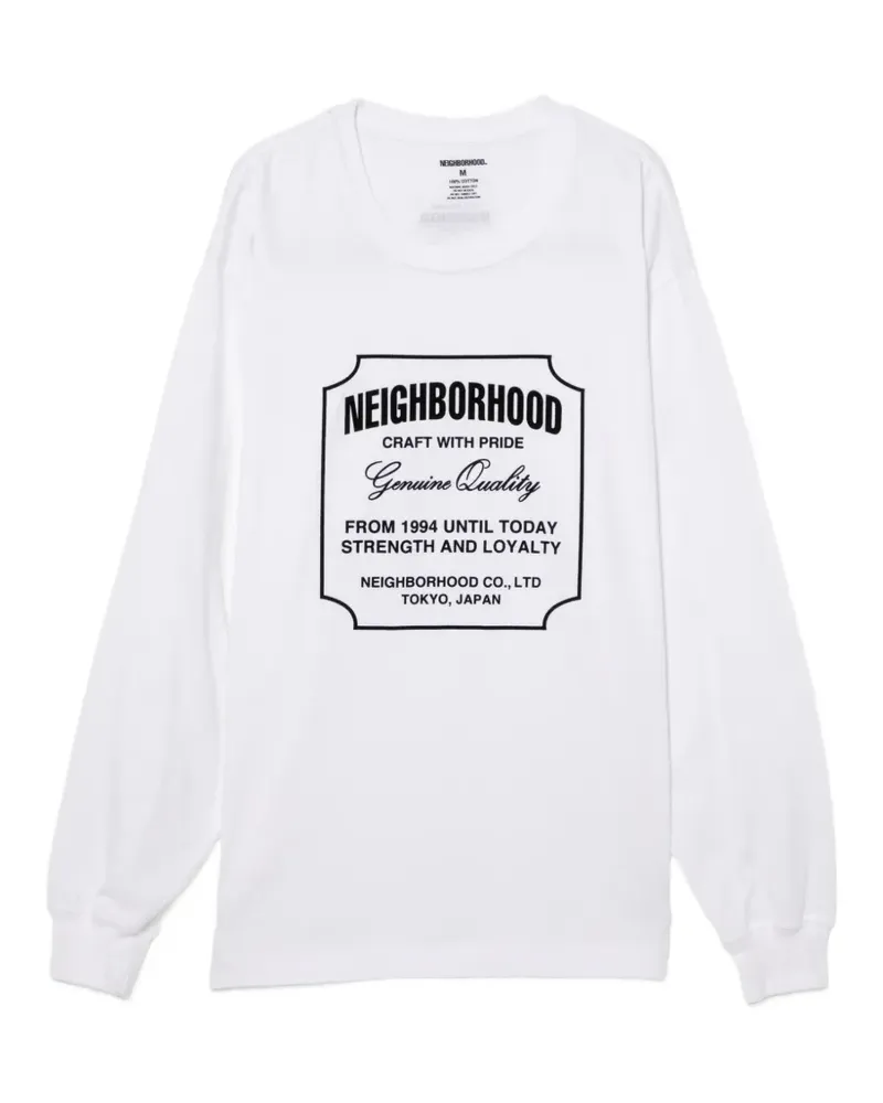 Neighborhood T-Shirt mit Print - Weiß Weiß