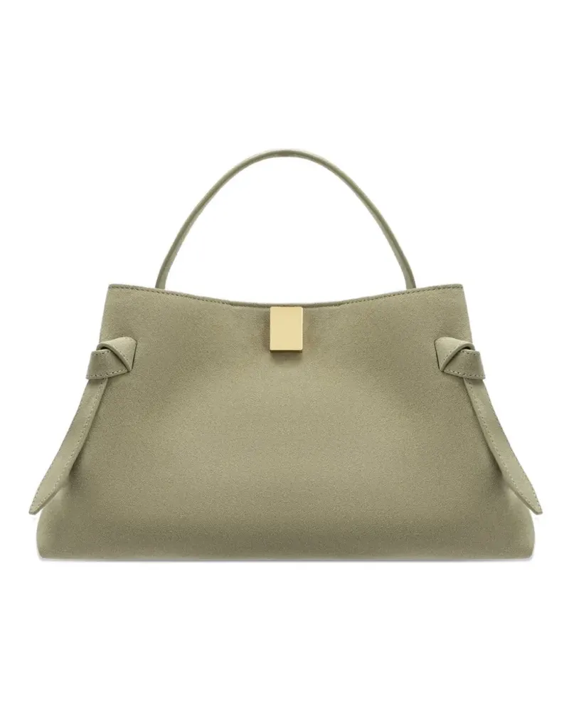 YUZEFI Gyoza suede tote bag - Grün Grün