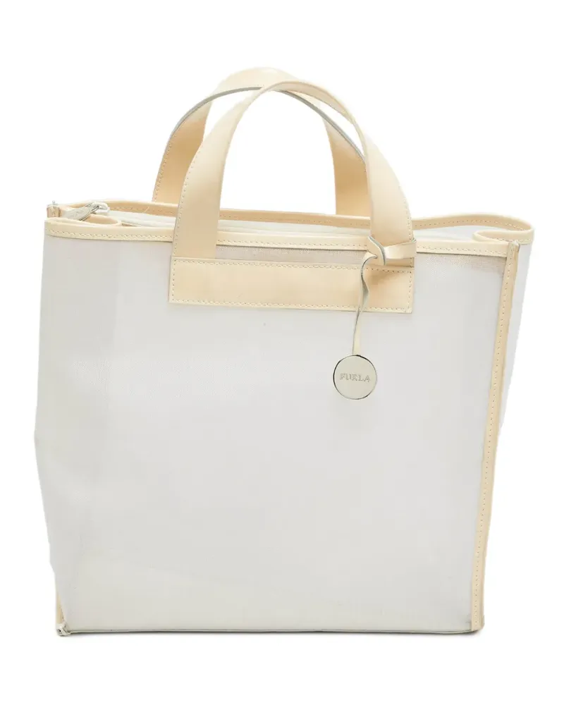 Furla Divide It Mesh-Tote Bag - Weiß Weiß