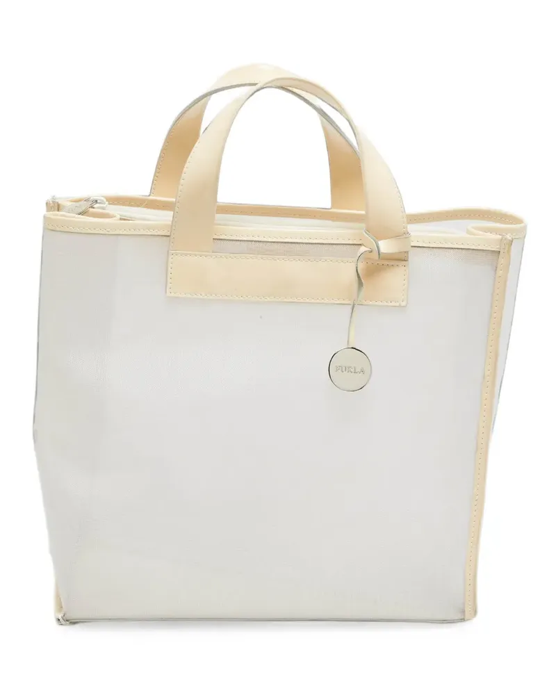 Furla Divide It mesh tote bag - Weiß Weiß