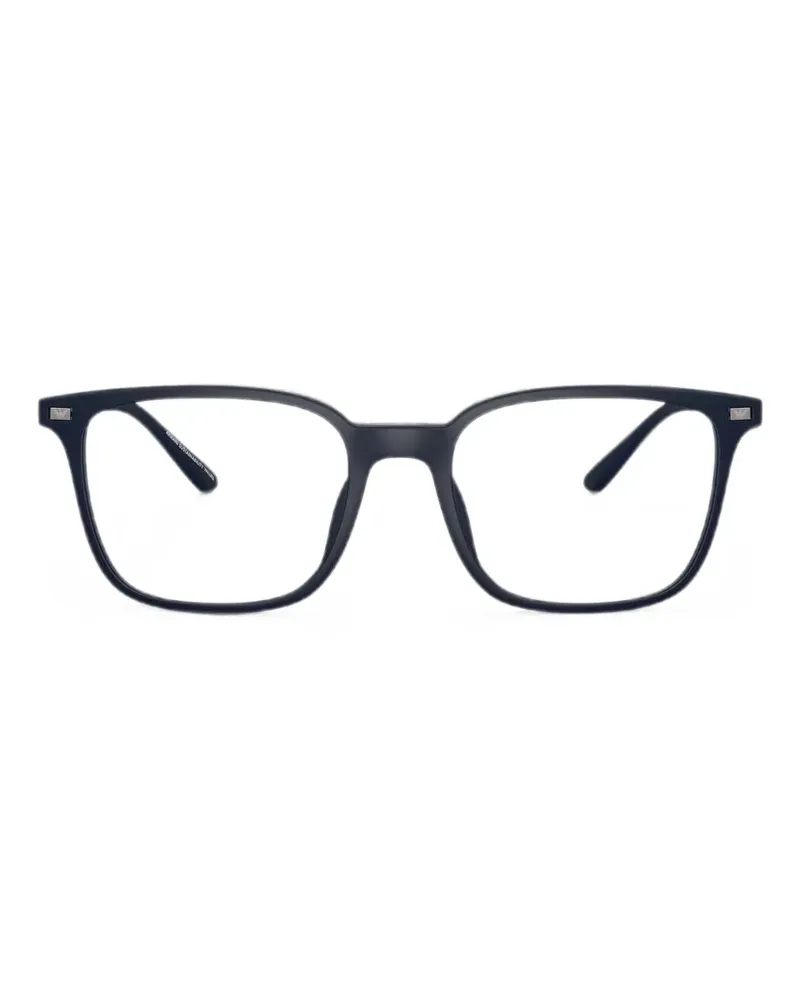 Emporio Armani Brille mit eckigem Gestell - Blau Blau