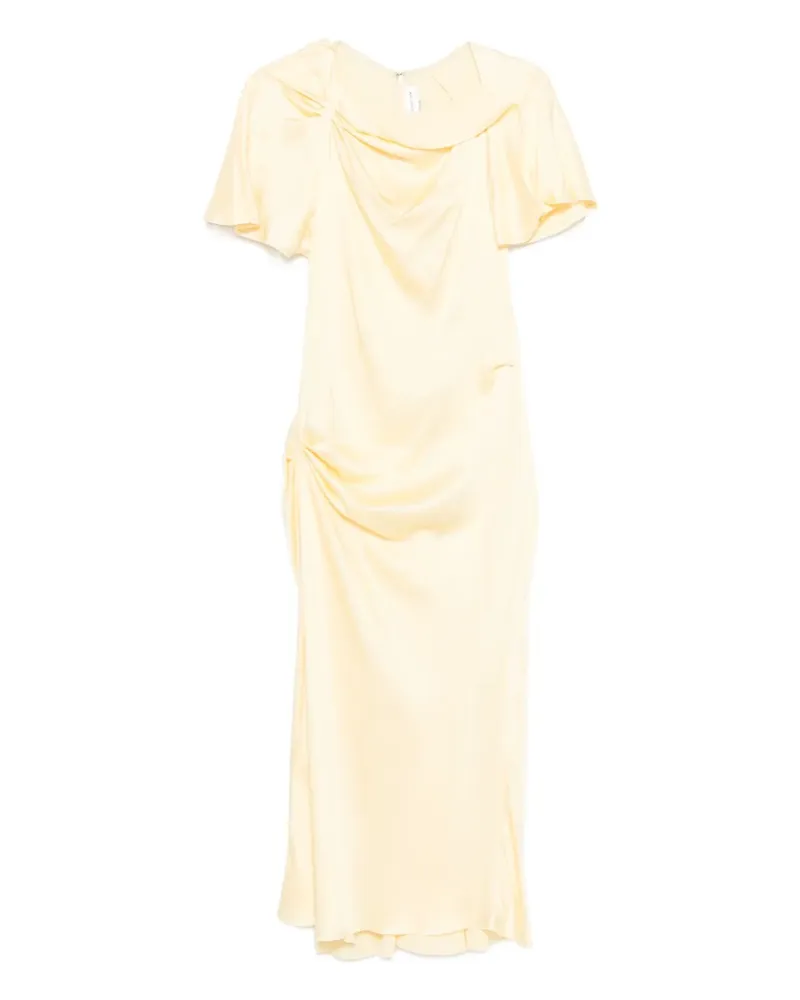 Victoria Beckham Drapiertes Minikleid - Gelb Gelb