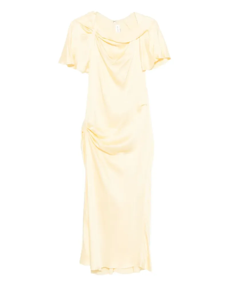 Victoria Beckham Drapiertes Minikleid - Gelb Gelb