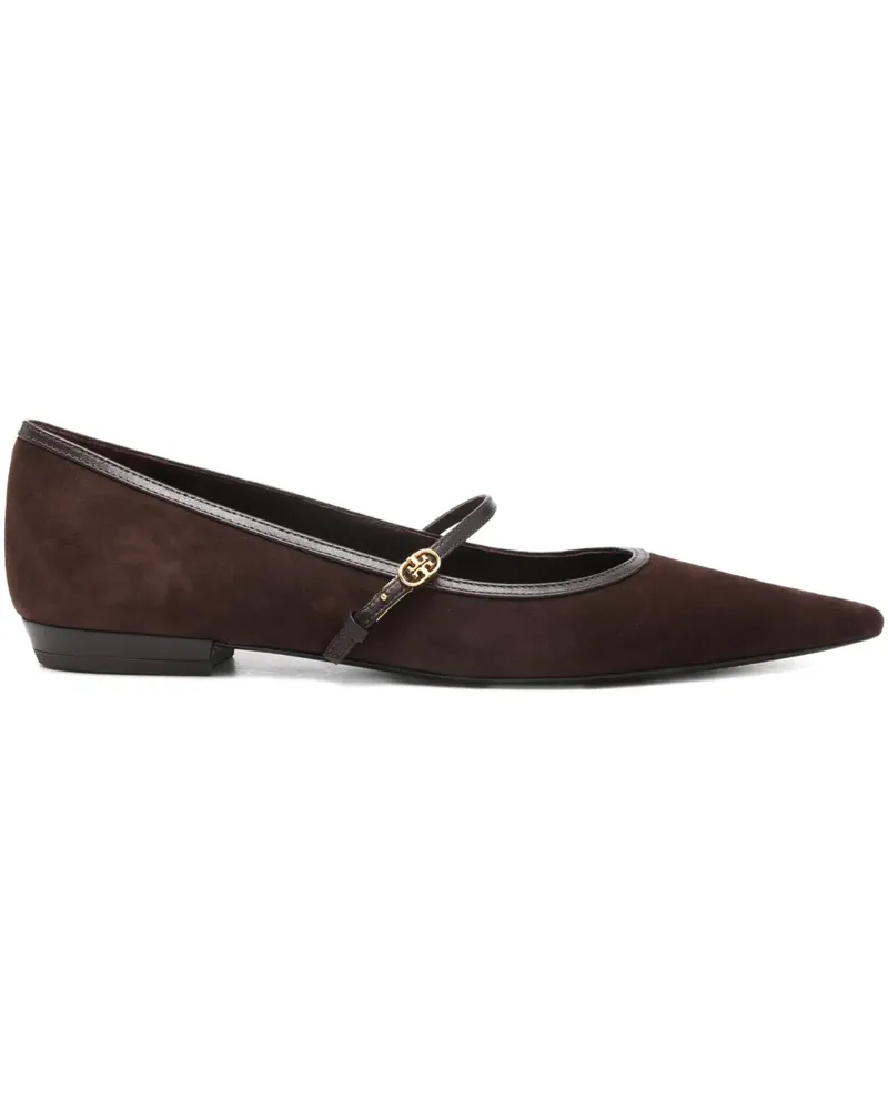 Tory Burch Ballerinas aus Wildleder - 200 - DARK COCOA DARK COCOA 200