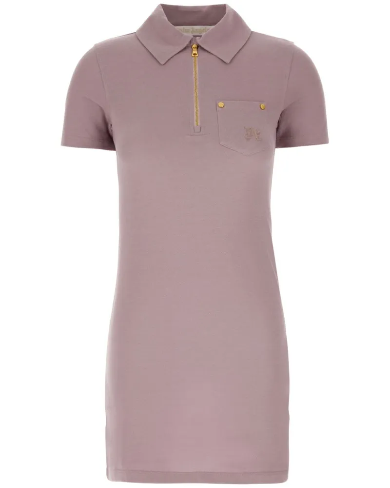 Palm Angels Pique Poloshirtkleid - Rosa Rosa