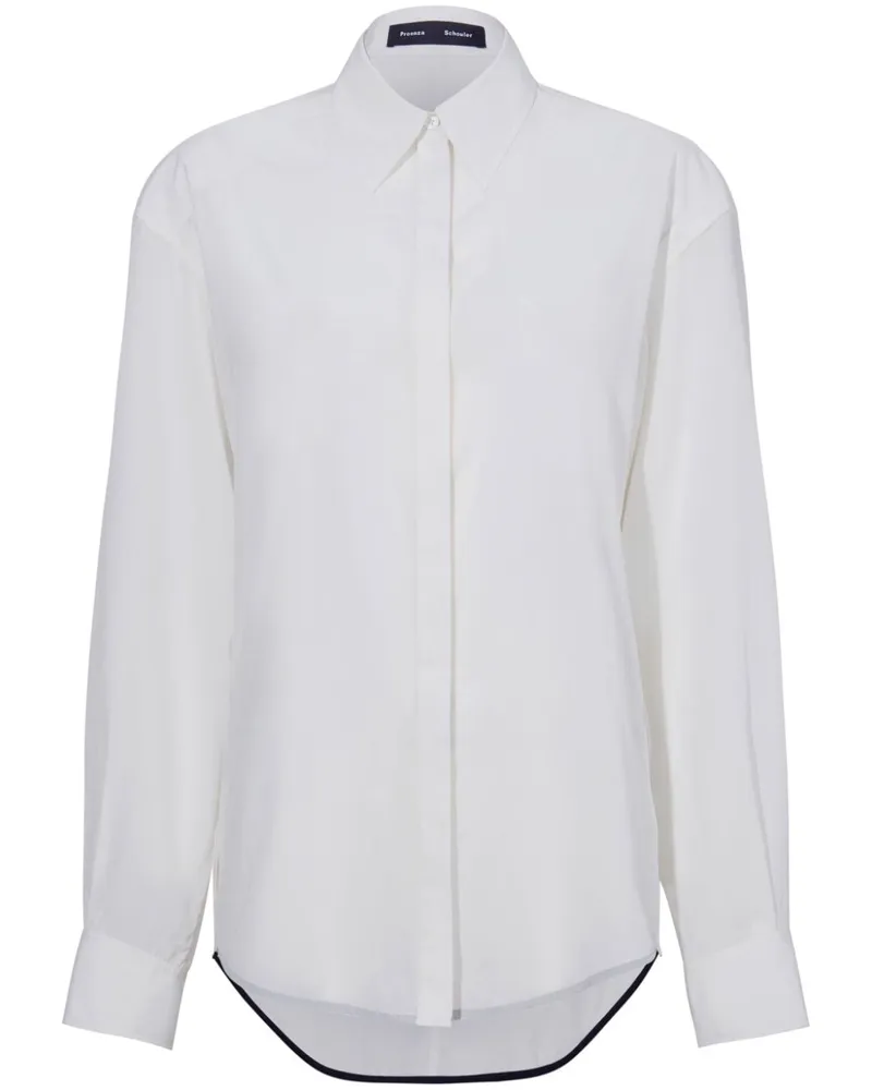Proenza Schouler Demi Bluse - Weiß Weiß