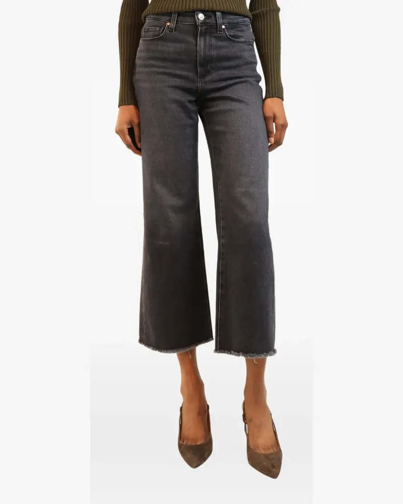 Paige Anessa cropped jeans - Schwarz Schwarz