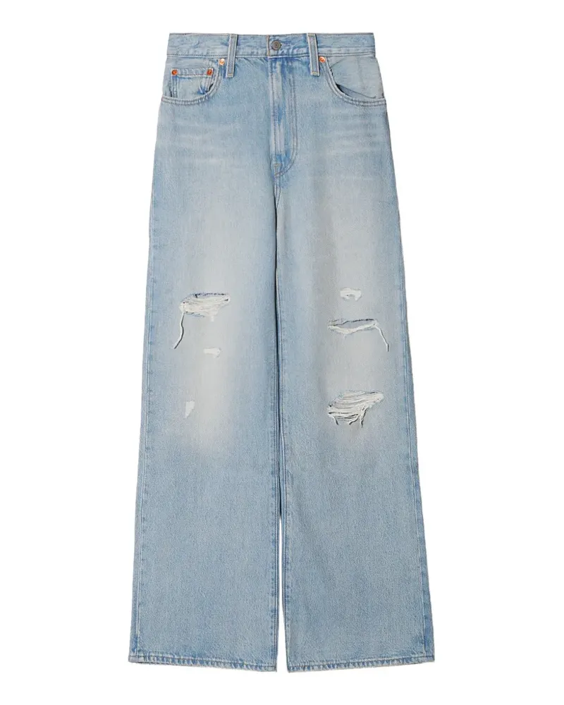 Levi's Ribcage Jeans im Distressed-Look - Blau Blau
