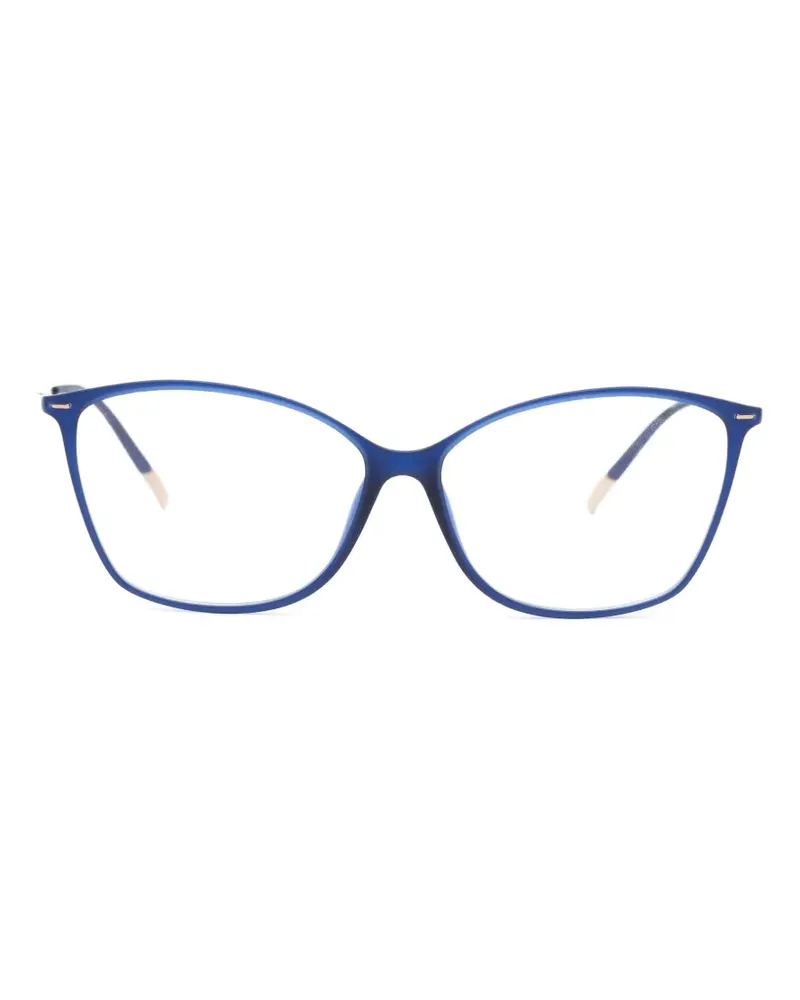 Silhouette Brille mit Cat-Eye-Gestell - Blau Blau