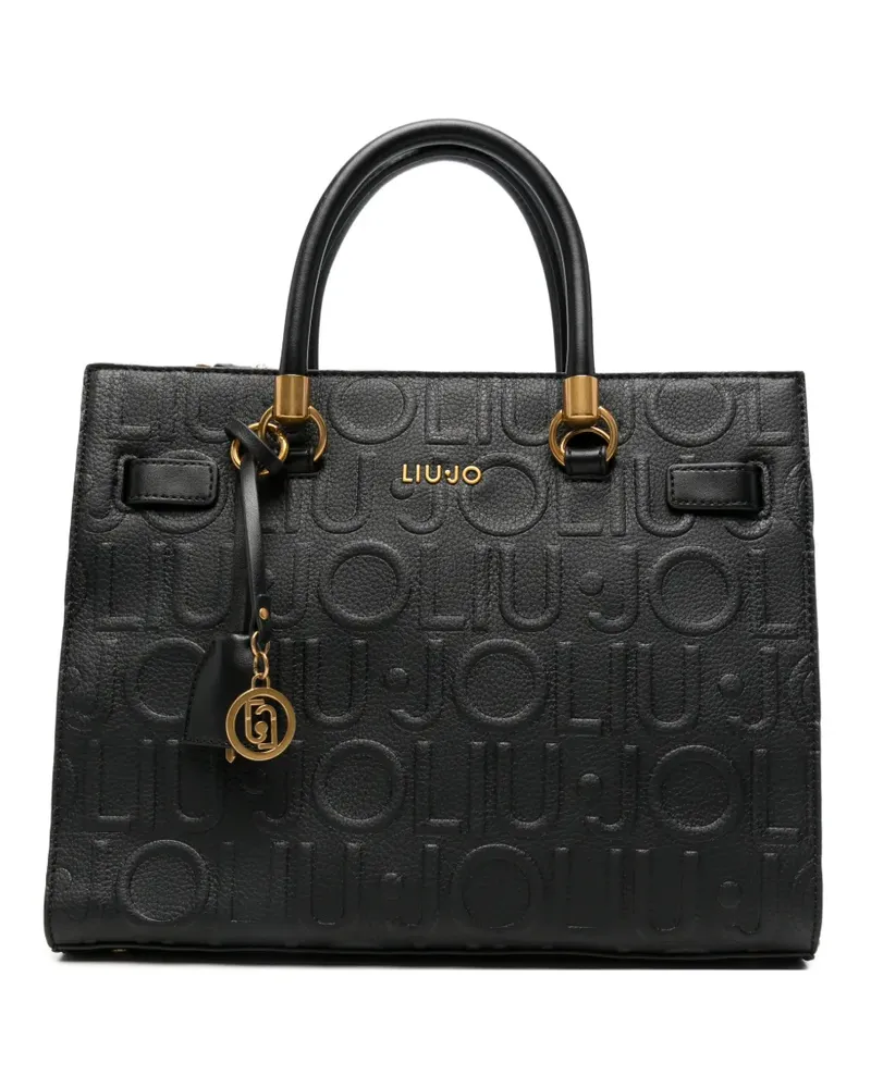 Liu Jo logo-embossed tote bag - Schwarz Schwarz