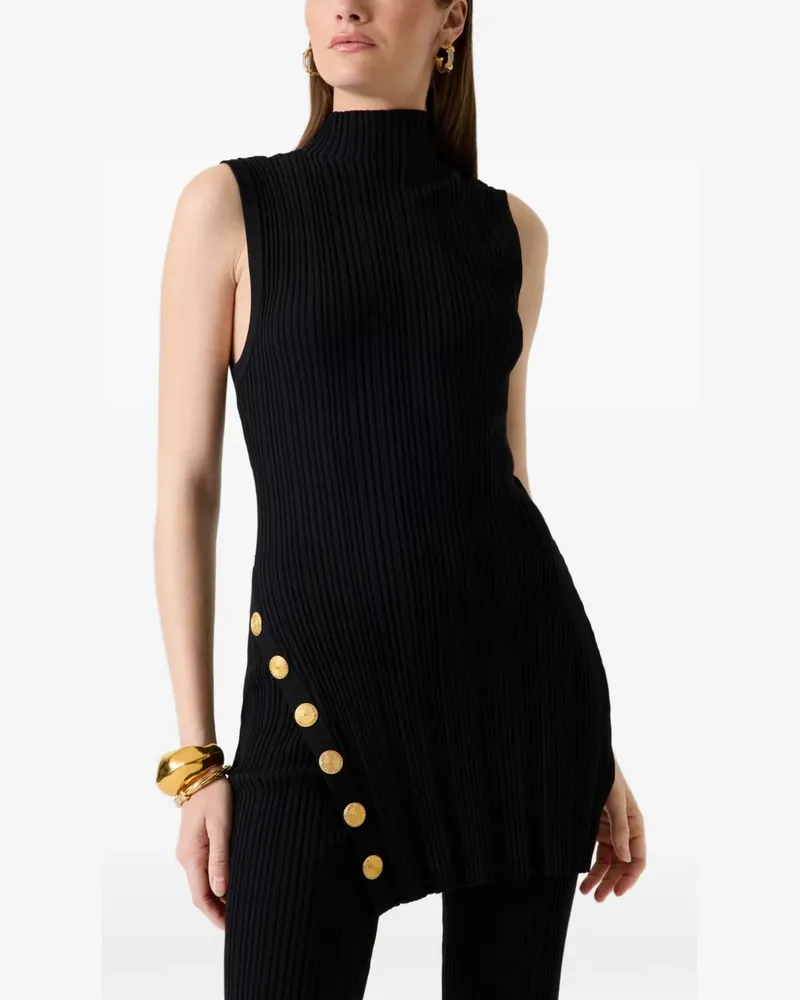 Guess Marciano knitted top with side buttons - Schwarz Schwarz