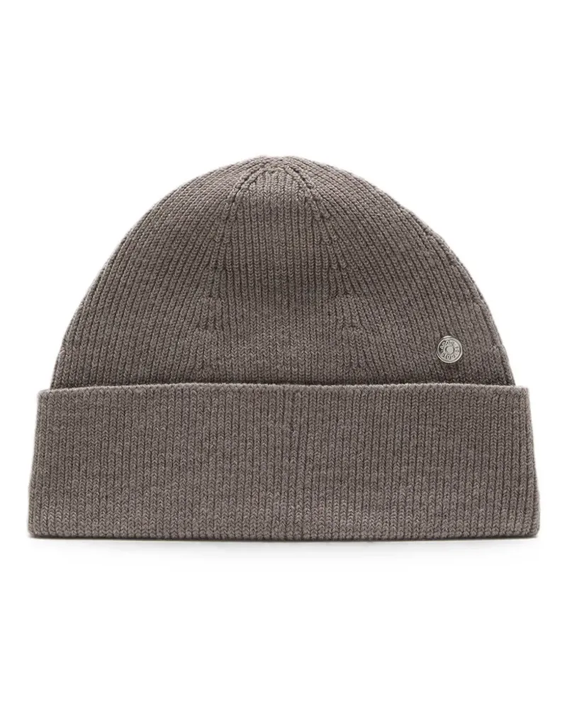 Acne Studios Beanie aus Wolle mit Nieten - Grau Grau
