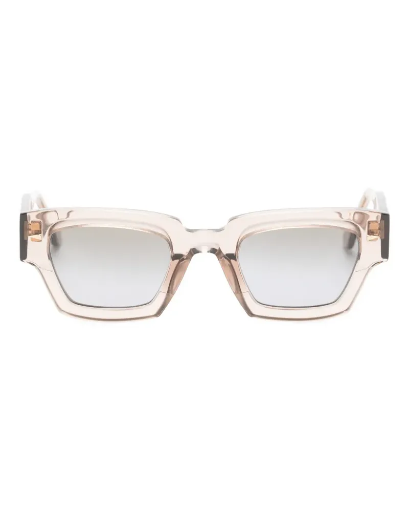 AHLEM Villette Sonnenbrille mit geometrischem Gestell - Braun Braun