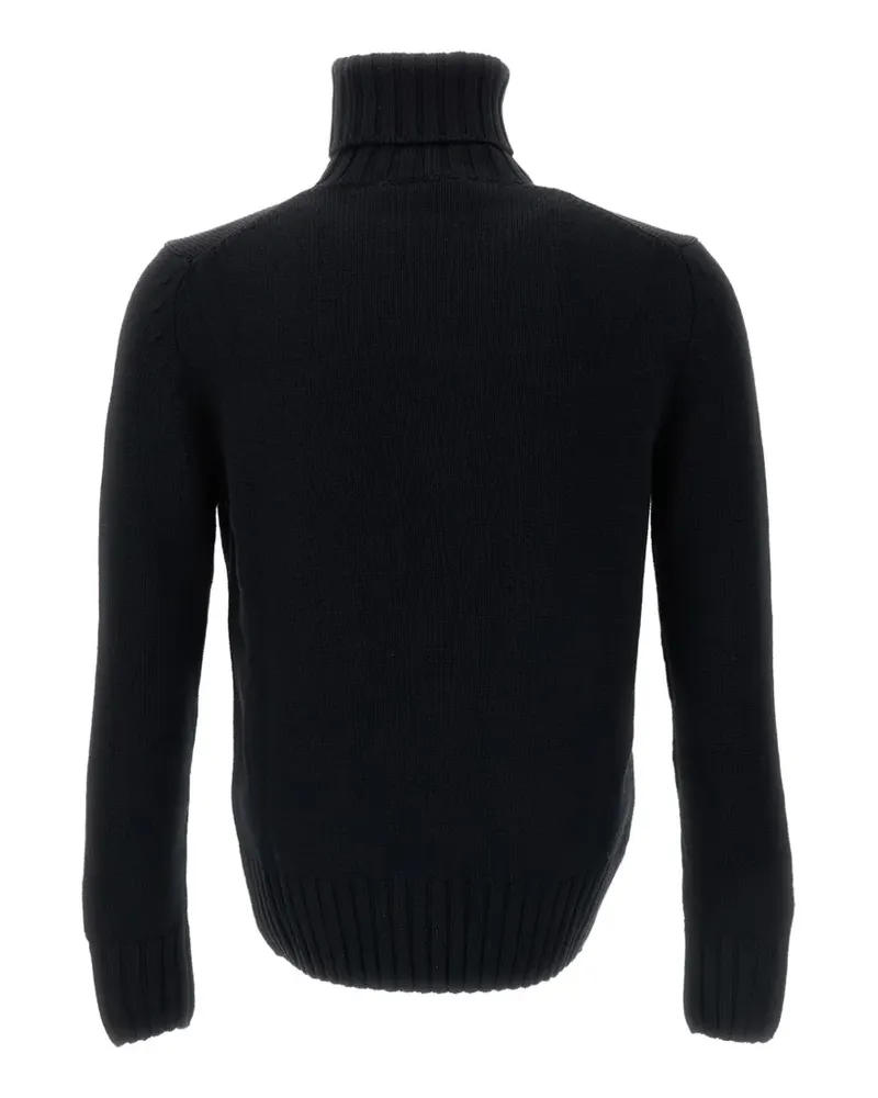Customer Lovers ribbed-knit roll-neck sweater - Schwarz Schwarz