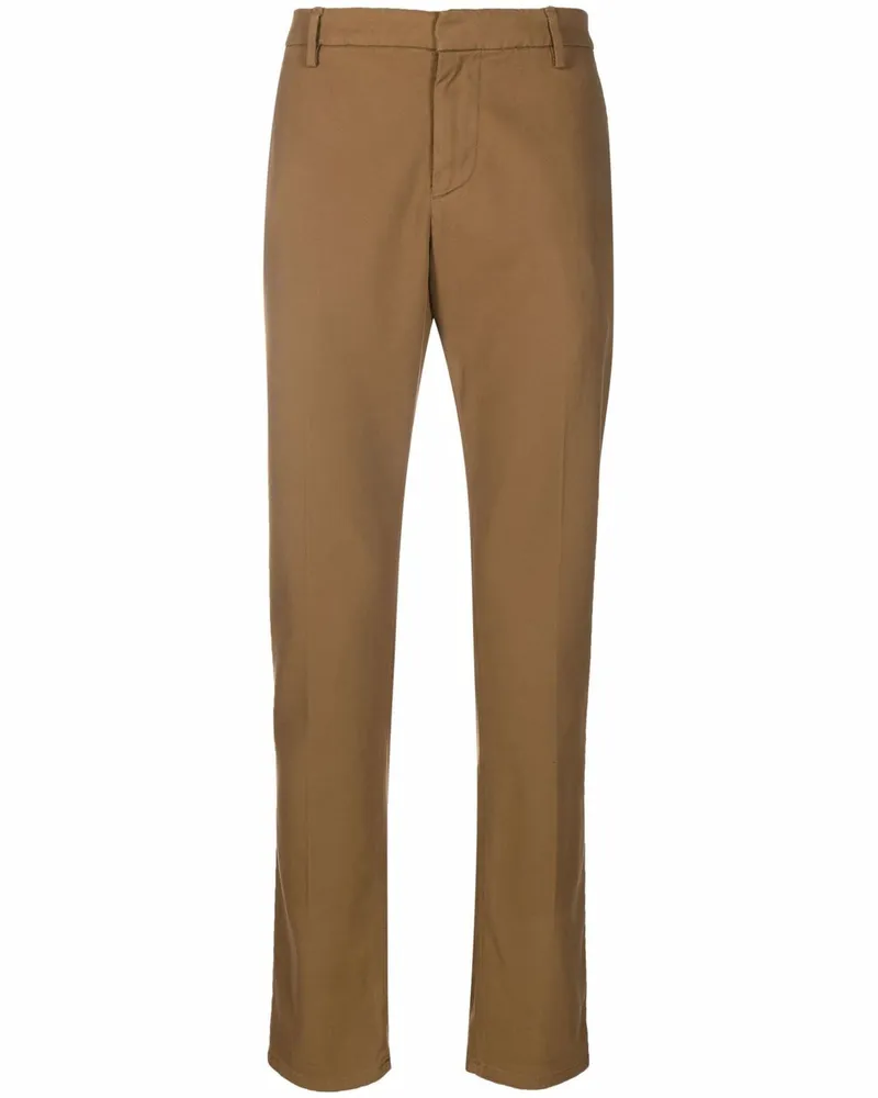 Dondup Schmal zulaufende Cropped-Chino - Braun Braun
